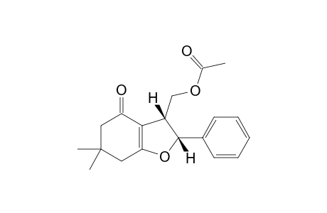 (6,6-dimethyl-4-oxidanylidene-2-phenyl-2,3,5,7-tetrahydro-1-benzofuran-3-yl)methyl ethanoate