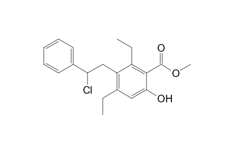 Methyl 5-(2-Chloro-2-phenylethyl)-4,6-diethylsalicylate