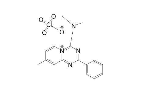 8-Methyl-4-dimethylamino-2-phenylpyrido[1,2-a]-[1,3,5]triazinium perchlorate
