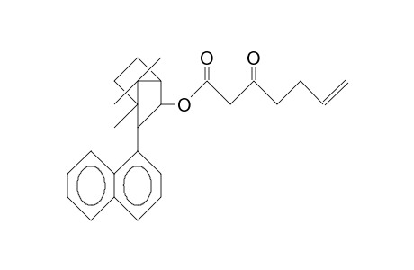 4,7,7-Trimethyl-3-exo-(1-naphthyl)-bicyclo(2.2.1)heptan-2-exo-yl 3-oxo-6-heptenoate