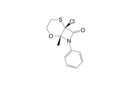 (1R*,6R*)-1-Chloro-6-methyl-7-phenyl-5-oxa-2-thia-7-azabicyclo[4.2.0]octan-8-one