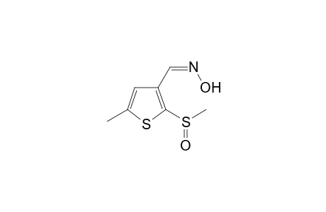 3-Thiophenecarboxaldehyde, 5-methyl-2-(methylsulfinyl)-, oxime