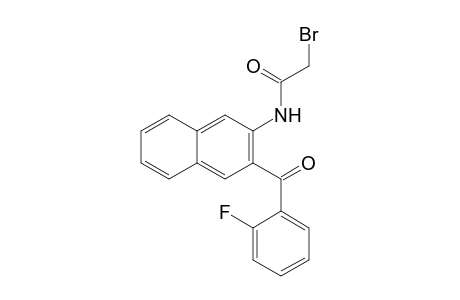 2-Bromanyl-N-[3-(2-fluorophenyl)carbonylnaphthalen-2-yl]ethanamide