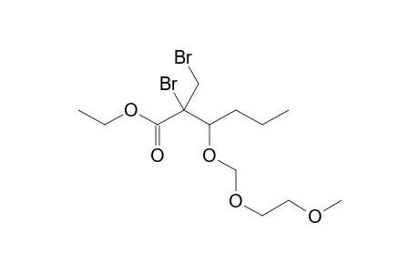 Ethyl (2RS,3SR)-2-bromo-2-bromomethyl-3[(2-methoxyethoxy)methoxy]hexanoate