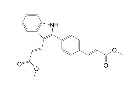 2-Propenoic acid, 3-[4-[3-(3-methoxy-3-oxo-1-propenyl)-1H-indol-2-yl]phenyl]-, methyl ester, (E,E)-