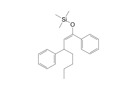 1,3-Diphenyl-1-((trimethylsilyl)oxy)-1(E)-heptene
