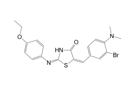 (2E,5E)-5-[3-bromo-4-(dimethylamino)benzylidene]-2-[(4-ethoxyphenyl)imino]-1,3-thiazolidin-4-one