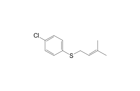(4-Chlorophenyl)(3-methylbut-2-en-1-yl)sulfane