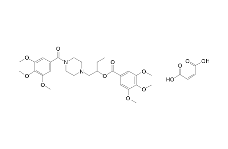 3,4,5-trimethoxybenzoic acid, ester with alpha-ethyl-4-(3,4,5-trimethoxybenzoyl)-1-piperazineethanol, maleate