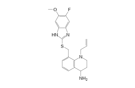 1-Allyl-4-amino-8-[(5-fluoro-6-methoxy-2-benzimidazolyl)thiomethyl]-1,2,3,4-tetrahydroquinoline