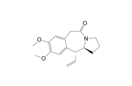 3-Ethenyl-1,2,3,6,11,11a-hexahydro-8,9-dimethoxybenzo[d]pyrrolo[1,2-a]azepin-5-one