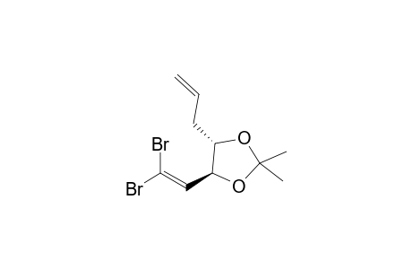 (4S,5S)-4-(2,2-dibromoethenyl)-2,2-dimethyl-5-prop-2-enyl-1,3-dioxolane
