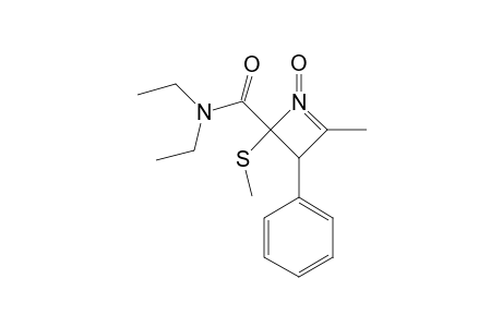N,N-Diethyl-2,3-dihydro-4-methyl-3-phenyl-2-(methylthio)-2-azet-carboxamide-1-oxide