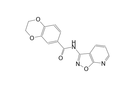 1,4-benzodioxin-6-carboxamide, 2,3-dihydro-N-isoxazolo[5,4-b]pyridin-3-yl-