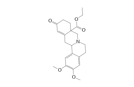 13a.alpha.-Berbine-8a.alpha.(9H)-carboxylic acid, 10,11-dihydro-2,3-dimethoxy-11-oxo-, ethyl ester, (.+-.)-