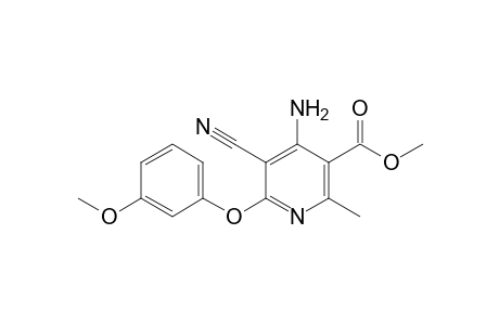 4-Amino-5-cyano-6-(3-methoxyphenoxy)-2-methyl-nicotinic acid Methyl Ester
