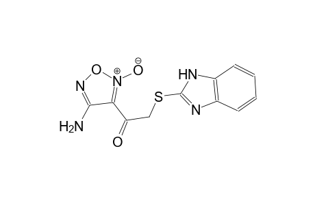 ethanone, 1-(4-amino-2-oxido-1,2,5-oxadiazol-3-yl)-2-(1H-benzimidazol-2-ylthio)-