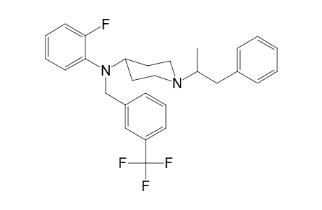 N-2-Fluorophenyl-N-3-trifluoromethylbenzyl-1-(1-phenylpropan-2-yl)piperidin-4-amine