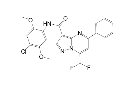 N-(4-chloro-2,5-dimethoxyphenyl)-7-(difluoromethyl)-5-phenylpyrazolo[1,5-a]pyrimidine-3-carboxamide