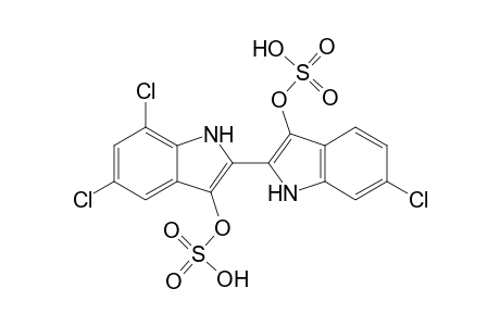 2,2'-Bi[5,7-dichloro-1H-indol-3-yl hydrogen sulfate]