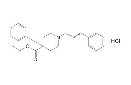 1-cinnamyl-4-phenylisonipecotic acid, ethyl ester, hydrochloride