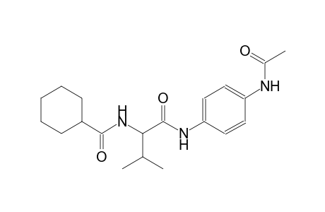 N-(1-{[4-(acetylamino)anilino]carbonyl}-2-methylpropyl)cyclohexanecarboxamide