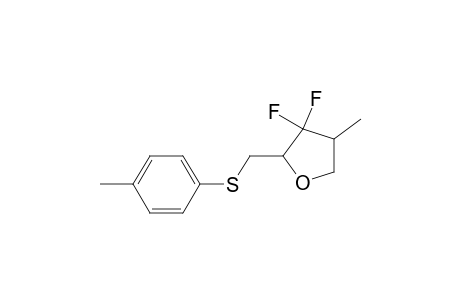 2-(4-Methylphenylthiomethyl)-3,3-difluoro-4-methyltrtrahydrofurane