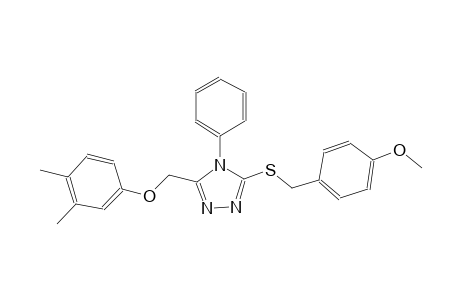 3-[(3,4-dimethylphenoxy)methyl]-5-[(4-methoxybenzyl)sulfanyl]-4-phenyl-4H-1,2,4-triazole
