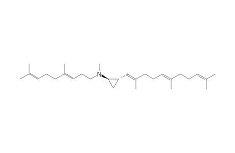 N-methyl-N-[(3E)-4,8-dimethyl-3,7-nonadienyl]-trans-2-[(1E,5E)-2,6,10-trimethyl-1,5,9-undecatrienyl]cyclopropylamine