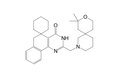 2-((8,8-dimethyl-9-oxa-2-azaspiro[5.5]undecan-2-yl)methyl)-3H-spiro[benzo[h]quinazoline-5,1'-cyclohexan]-4(6H)-one