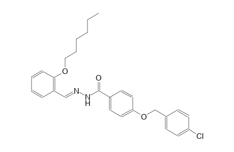 benzoic acid, 4-[(4-chlorophenyl)methoxy]-, 2-[(E)-[2-(hexyloxy)phenyl]methylidene]hydrazide