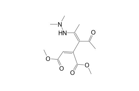 2-Butenedioic acid, 2-[1-acetyl-2-(2,2-dimethylhydrazino)-1-propenyl]-, dimethyl ester, (Z,E)-