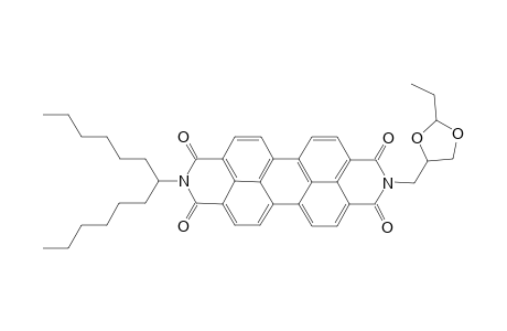 N'-(1'-Hexylheptyl)-N-[2"-ethyl-1",3"-dioxolan-4"-yl]methyl}-perylene-3,4 : 9,10-bis(dicarboxamide)
