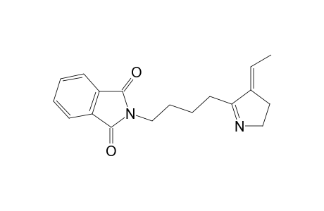 (E)-2-(4-(4-ethylidene-3,4-dihydro-2H-pyrrol-5-yl)butyl)isoindoline-1,3-dione