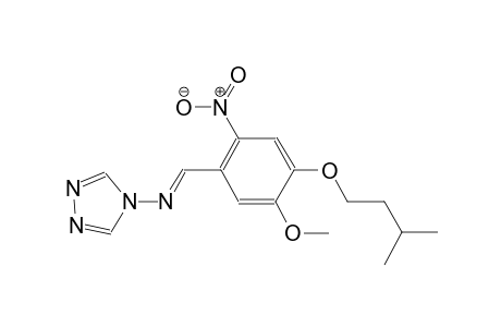 4H-1,2,4-triazol-4-amine, N-[(E)-[5-methoxy-4-(3-methylbutoxy)-2-nitrophenyl]methylidene]-