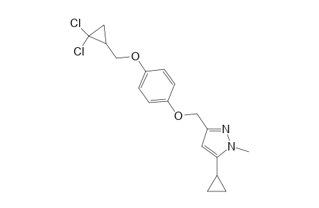 1H-Pyrazole, 5-cyclopropyl-3-[[4-[(2,2-dichlorocyclopropyl)methoxy]phenoxy]methyl]-1-methyl-