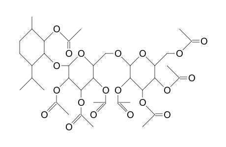 (1R,2S,3S,4S)-2-Hydroxy-P-menthan-3-yl O-B-D-glucopyranosyl-(1->6)-B-D-glucopyranoside octaacetate