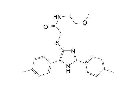 acetamide, 2-[[2,5-bis(4-methylphenyl)-1H-imidazol-4-yl]thio]-N-(2-methoxyethyl)-