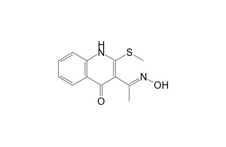 3-(1-Hydroxyiminoethyl)-2-methylsulfanyl-1H-quinolin-4-one