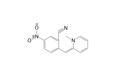 Benzonitrile, 2-[(1-methyl-2(1H)-pyridinylidene)methyl]-5-nitro-