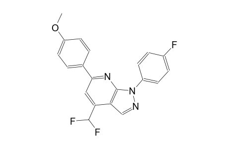 1H-pyrazolo[3,4-b]pyridine, 4-(difluoromethyl)-1-(4-fluorophenyl)-6-(4-methoxyphenyl)-