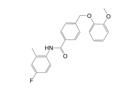 N-(4-fluoro-2-methylphenyl)-4-[(2-methoxyphenoxy)methyl]benzamide