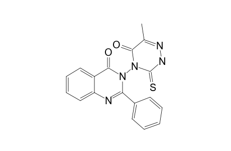 6-METHYL-4-(2-PHENYL-4(3H)-OXO-N3-QUINAZOLINYL)-3(2H)-THIOXO-5(4H)-OXO-1,2,4-TRIAZINE