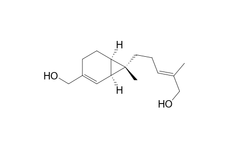 2-Norcarene-3-methanol, 7-(5-hydroxy-4-methyl-3-pentenyl)-7-methyl-, stereoisomer