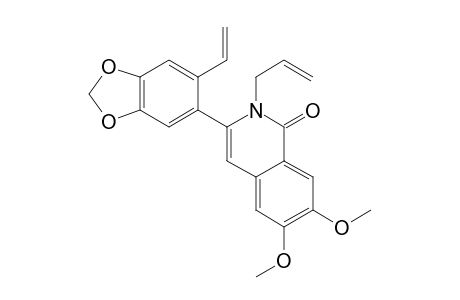 2-Allyl-6,7-dimethoxy-3-(6-vinylbenzo[1,3]dioxol-5-yl)-2H-isoquinolin-1-one
