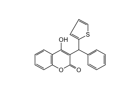 4-HYDROXY-3-(alpha-PHENYL-2-THENYL)COUMARIN