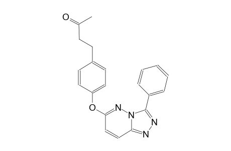 2-butanone, 4-[4-[(3-phenyl[1,2,4]triazolo[4,3-b]pyridazin-6-yl)oxy]phenyl]-