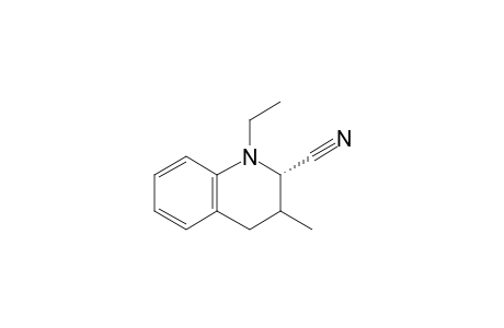 (2S*)-1-Ethyl-3-methyl-1,2,3,4-tetrahydro-1H-quinoline-2-carbonitrile
