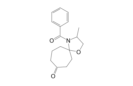 4-Benzoyl-3-methyl-1-oxa-4-azaspiro[4.6]undecan-8-one