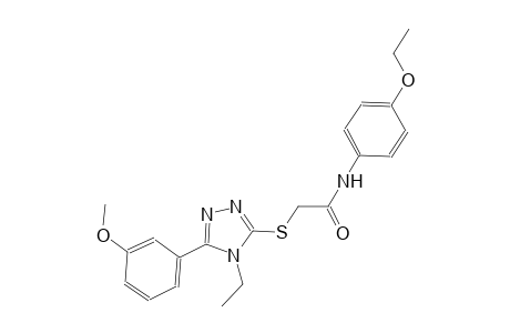 N-(4-ethoxyphenyl)-2-{[4-ethyl-5-(3-methoxyphenyl)-4H-1,2,4-triazol-3-yl]sulfanyl}acetamide